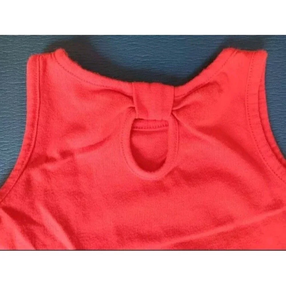 shirt 18 months Girls Disney Minnie Mouse Sleeveless tank red ruffle